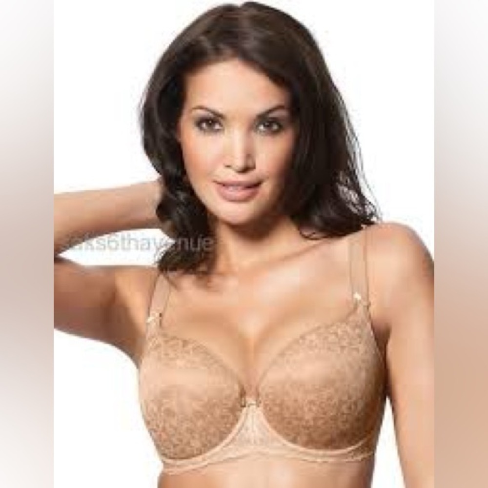 Fantasie beige Rhiannon Underwire Balcony lace trimmed Bra, 40F.